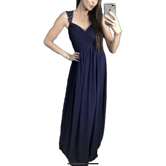 Dresses & Skirts - Bill Levkoff Dress Size 10 Woman Formal Bridesmaid Prom Perfect Full Lenght Blue